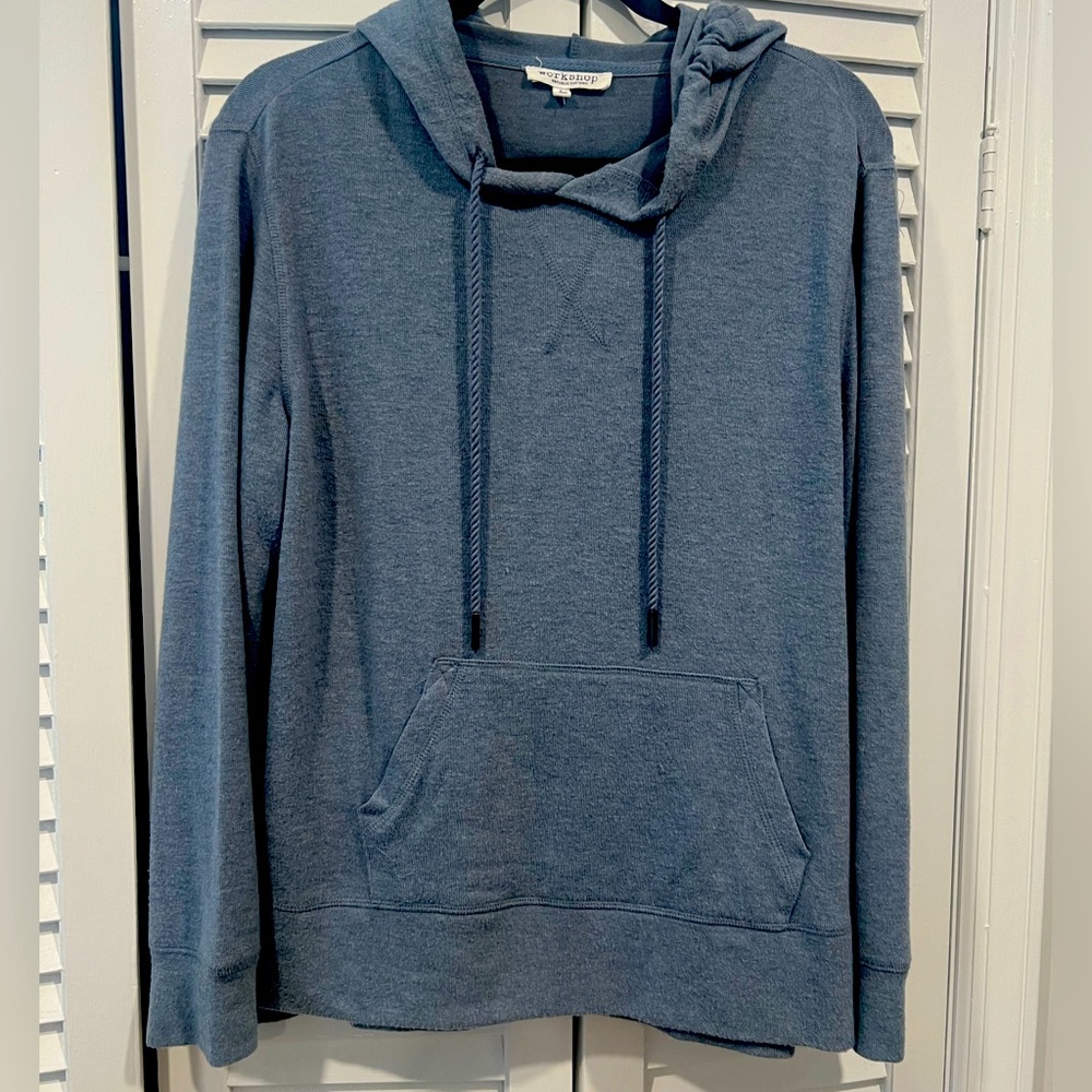 Workshop republic clothing Womens pullover hoodie size large blue